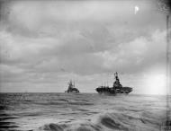 Asisbiz RN carrier HMS Formidable with HMS Renown off North Africa Operation Torch Nov 1942 IWM A12785