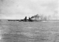 Asisbiz French battleship FFS Richelieu port side profile Northern Waters Feb 1944 IWM A21862