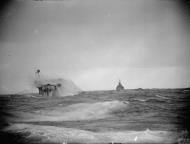 Asisbiz RN carrier HMS Furious in heavy seas off Norway Feb 1944 IWM A23043