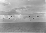 Asisbiz Fleet Air Arm 1770NAS Fireflys from HMS Indefatigable off Pangkalan Brandan Sumatra 1945 IWM A27166