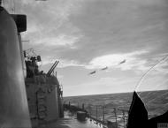 Asisbiz Fleet Air Arm Barracuda returning back to HMS Implacable Norway 27th Sep 1944 IWM A26174