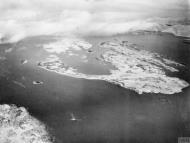 Asisbiz Fleet Air Arm aircraft from HMS Implacable destroy a German convoy off Norway 27th Nov 1944 IWM A26572