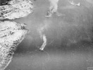 Asisbiz Fleet Air Arm aircraft from HMS Implacable destroy a German convoy off Norway 27th Nov 1944 IWM A26575