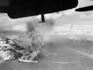 Asisbiz Fleet Air Arm aircraft from HMS Implacable destroy a German convoy off Norway 27th Nov 1944 IWM A26581