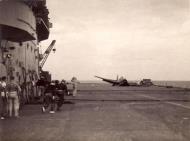 Asisbiz Fleet Air Arm Hellcat landing mishap aboard HMS Indomitable 02