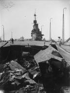 Asisbiz Operation Pedestal bomb damage to HMS Indomitable Aug 1942 IWM A11192