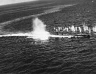 Asisbiz German U boat U 118 attacked and sunk 12th June 1943 by aircraft from USS Bogue ACV 9 80 G 68694