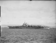 Asisbiz RN carrier HMS Victorious at anchor viewed from battleship HMS Nelson IWM A4610