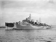 Asisbiz HMCS armed merchant cruiser HMCS Prince Robert at anchor Greenock Inverclyde Scotland 8th Sep 1943 IWM A19106