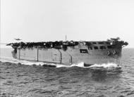 Asisbiz RN carrier HMS Argus operating off the North African coast during operation Torch Nov 1942 IWM A12882