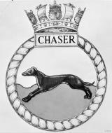 Asisbiz RN escort carrier HMS Chaser escort carrier of the Tracker class and double U boat killer badge IWM A22849