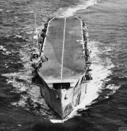 Asisbiz RN escort carrier HMS Nairana at sea Jun 1944 IWM A24131