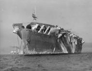 Asisbiz RN escort carrier HMS Pretoria Castle moored at Greenock Inverclyde Scotland Feb 1942 IWM A23563