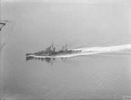 Asisbiz RN light cruisers HMS Argonaut at sea prior to Operation Torch 1st Aug 1942 IWM A11051