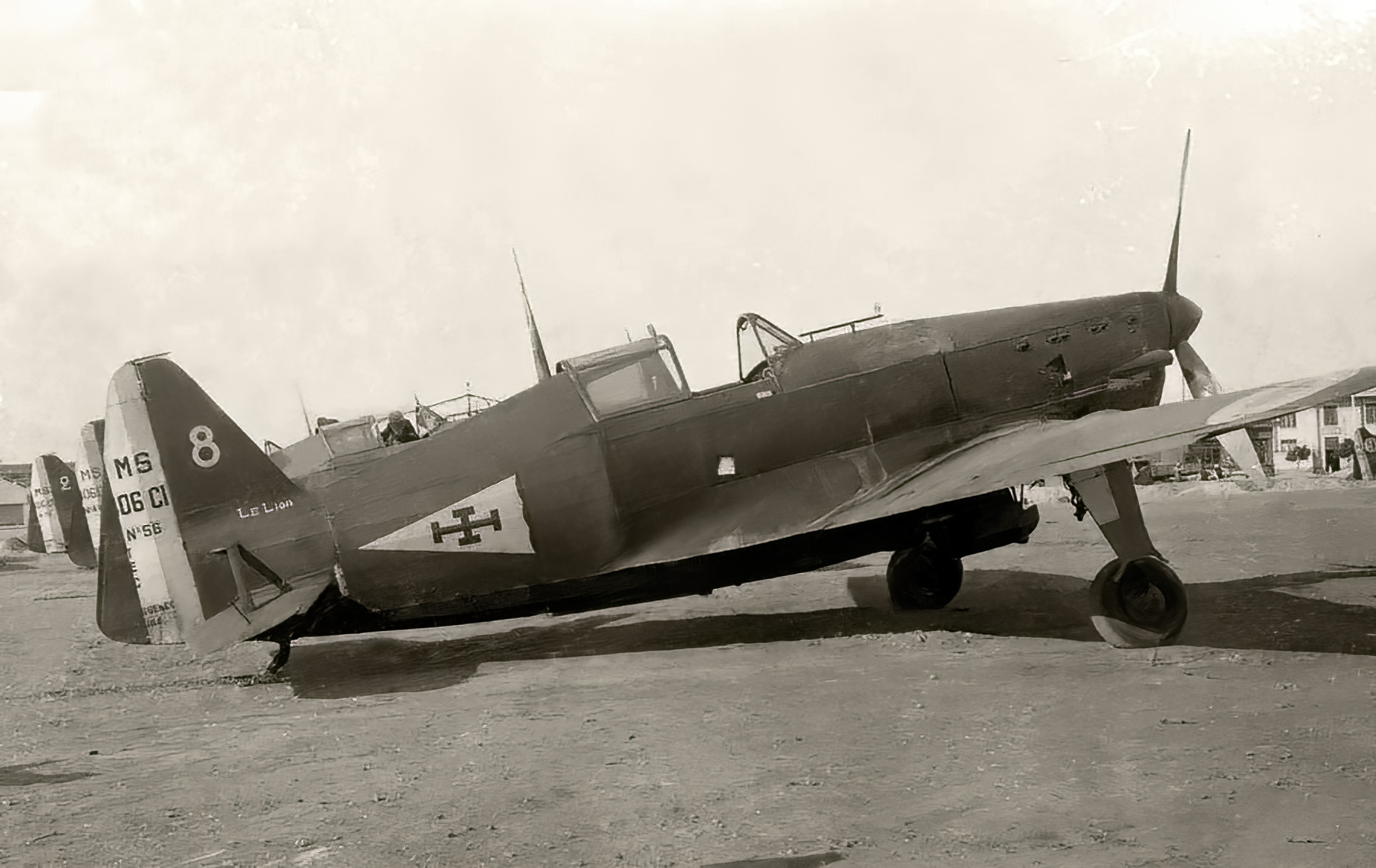 French Airforce Morane Saulnier MS 406C1 sn56 Yellow 8 France 1940 web 01