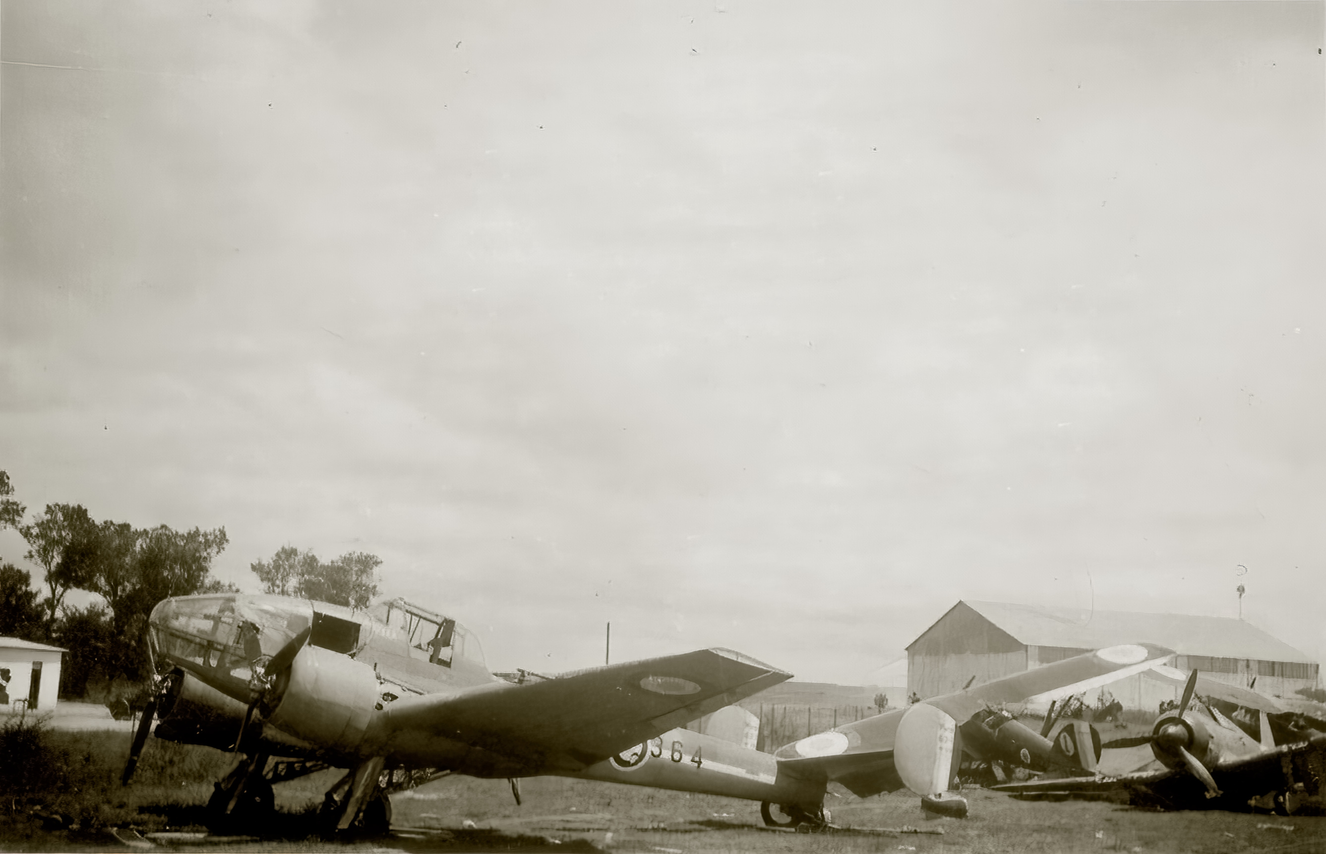 French Airforce Potez 63.11 Black 364 sit abandoned on a captured airfield France 1940 ebay 01