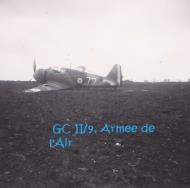 Asisbiz French Airforce Bloch MB 152 GCII.9 White 72 destroyed whilst on the ground battle of France May Jun 1940 02