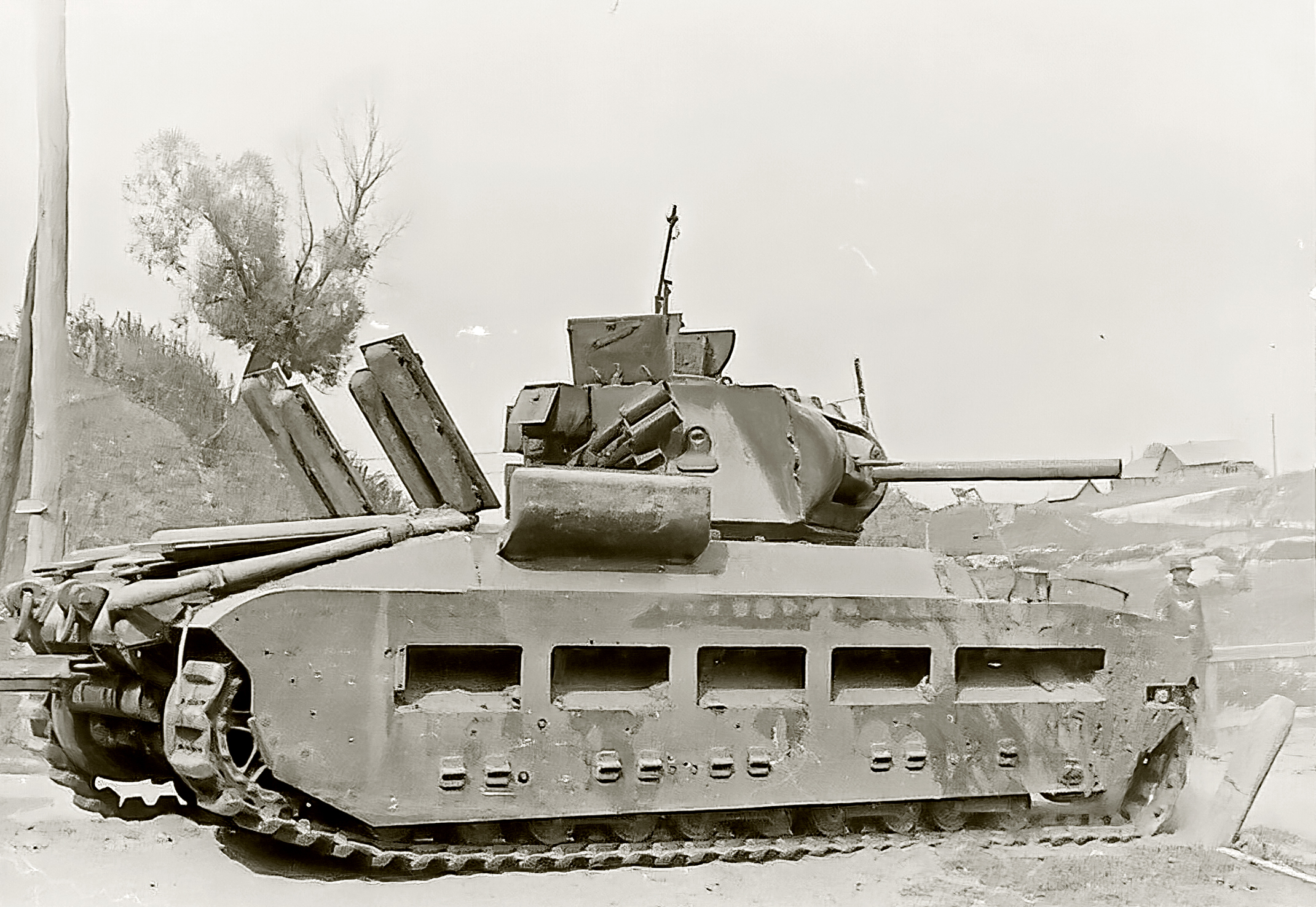 British Matilda MkII abandoned during battle of France 1940 ebay 01