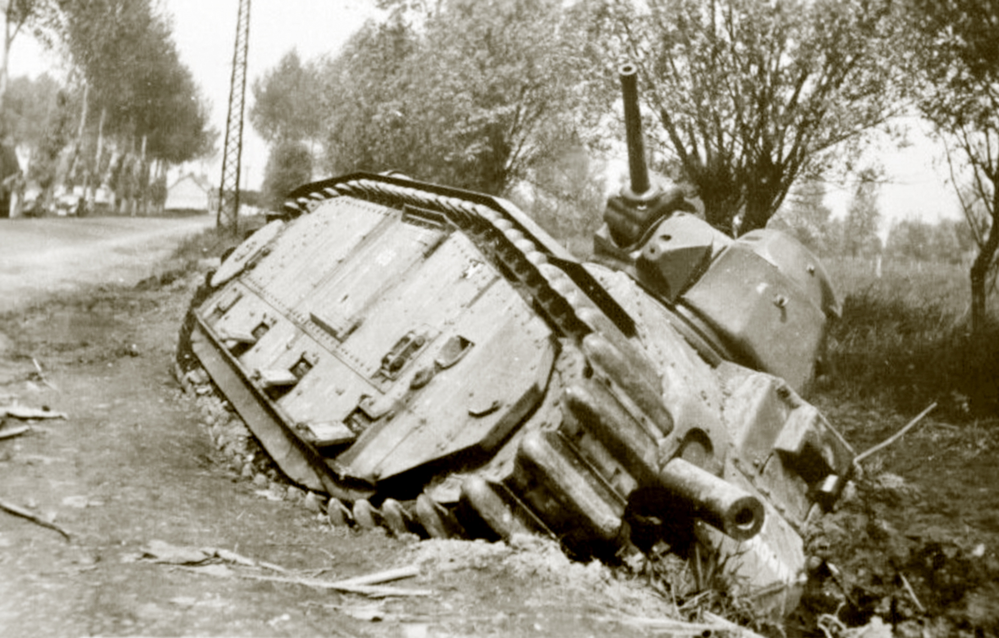 French Army Renault Char B1 abandoned during the battle of France 1940 ebay 0