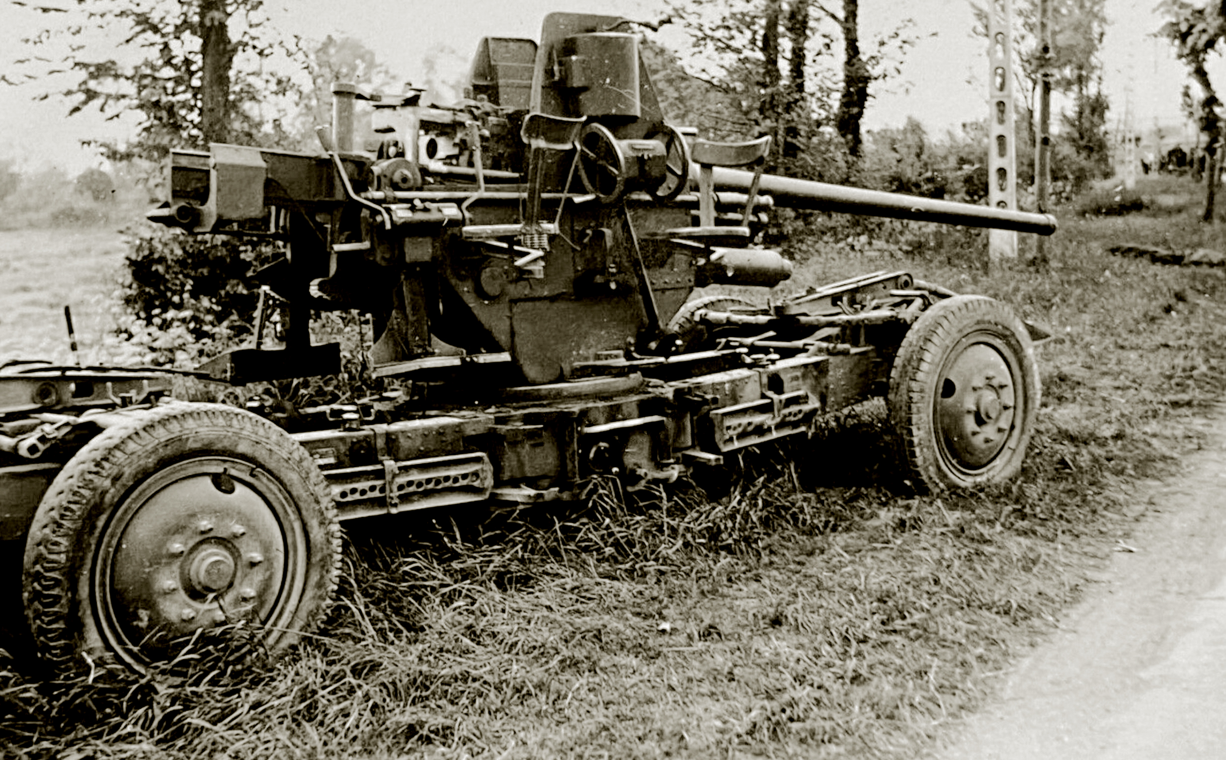 French flak gun captured by 10 Panzer division Battle of France May 1940 eBay 01