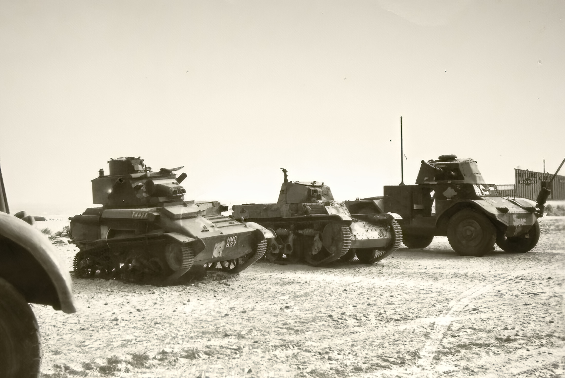 Vickers Light Tank MkV with French Renault AMC 35 n AMD 38 Panhard P178 France 1940 ebay 01
