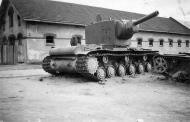 Asisbiz Soviet KV 2 heavy tank and disabled HT 26 in Lvov 1941 ebay 01