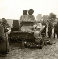 Asisbiz Soviet T 26 tank detroyed after a battle with German forces shows the carnage of war 01