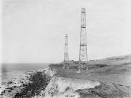 Asisbiz Chain Home radar receiver towers and bunkers at Woody Bay near St Lawrence Isle of Wight 1945 IWM CH15174