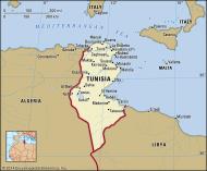Asisbiz A map Tunisia map boundaries cities locator 0A