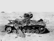Asisbiz A wrecked German Mark III tank North Africa 1942 NAM197503637167