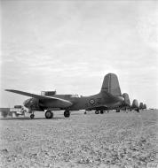 Asisbiz British Boston III SAAF 12Sqn ready for take off at Gzina Sidi Azzab Libya IWM CNA4677