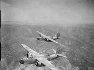 Asisbiz British Boston IIIs RAF 114Sqn Z2303 and Z2284 over the Aures mountains IWM CNA475