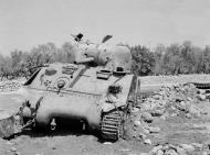 Asisbiz Enemy anti tank artillery and self propelled guns knocked out five Sharpshooters tanks on Priolo 11th July 1943 NAM13156