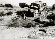 Asisbiz German DAK Afrika Korps supply unit transport vehicles moving to the front lines second offensive 8th Jan 1942 NIOD