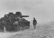 Asisbiz German armor Panzer PzKpfw III tank after the battle of El Agheila near the Gulf of Sidra Libya 31st Mar 1941 NIOD