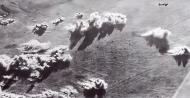 Asisbiz Luftwaffe Junkers Ju 87Bs Stukas bombing British tanks and transports desert war 1941 01