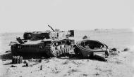 Asisbiz The wreckage of a German Pzkfw IV tank in the desert North Africa 1942 NAM197503637164L