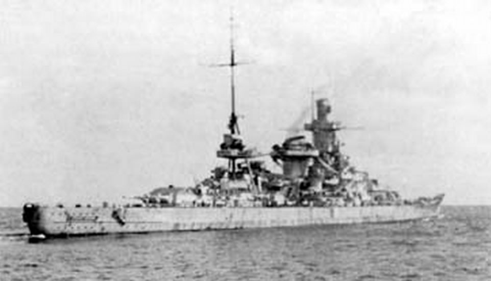 Kriegsmarine Scharnhorst class battlecruisers battleship KMS Scharnhorst during operation Berlin 05