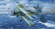Asisbiz Royal Navy Fairey Swordfish attack during Operation Donnerkeil artwork 0A