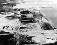 Asisbiz Aerial view of the hangar area at Kaneohe Bay Oahu Pearl Harbor Attack 9th Dec 1941 NH 97427