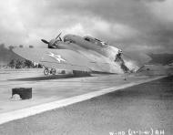 Asisbiz Destroyed Boeing B 17C Fortress rests near Hangar number five Hickam Field Pearl Harbor 7th Dec 1941 80 G 32915