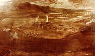 Asisbiz Japanese painting showing torpedoes that hit USS West Virginia and USS Oklahoma Ford Island 7th Dec 1941 NH 86637 KN