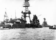 Asisbiz USS Arizona (BB 39) after the Japanese attack on Pearl Harbor 7th Dec 1941 80 G 32609