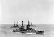 Asisbiz USS Nevada (BB 36) with USS Oklahoma (BB 37) and either USS Pennsylvania (BB 38) or USS Arizona (BB 39) circa 1920's NH 50109