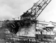 Asisbiz USS Pennsylvania (BB 38) in Drydock one Pearl Harbor Navy Yard 1941 NH 64475