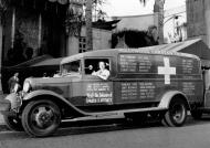 Asisbiz Riette Kahn at the wheel of an ambulance donated by the American movie industry to the Spanish government 01