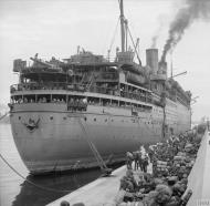 Asisbiz British troops disembarked from troopship SS Duchess of Richmond Algiers 14th Nov 1942 IWM NA109