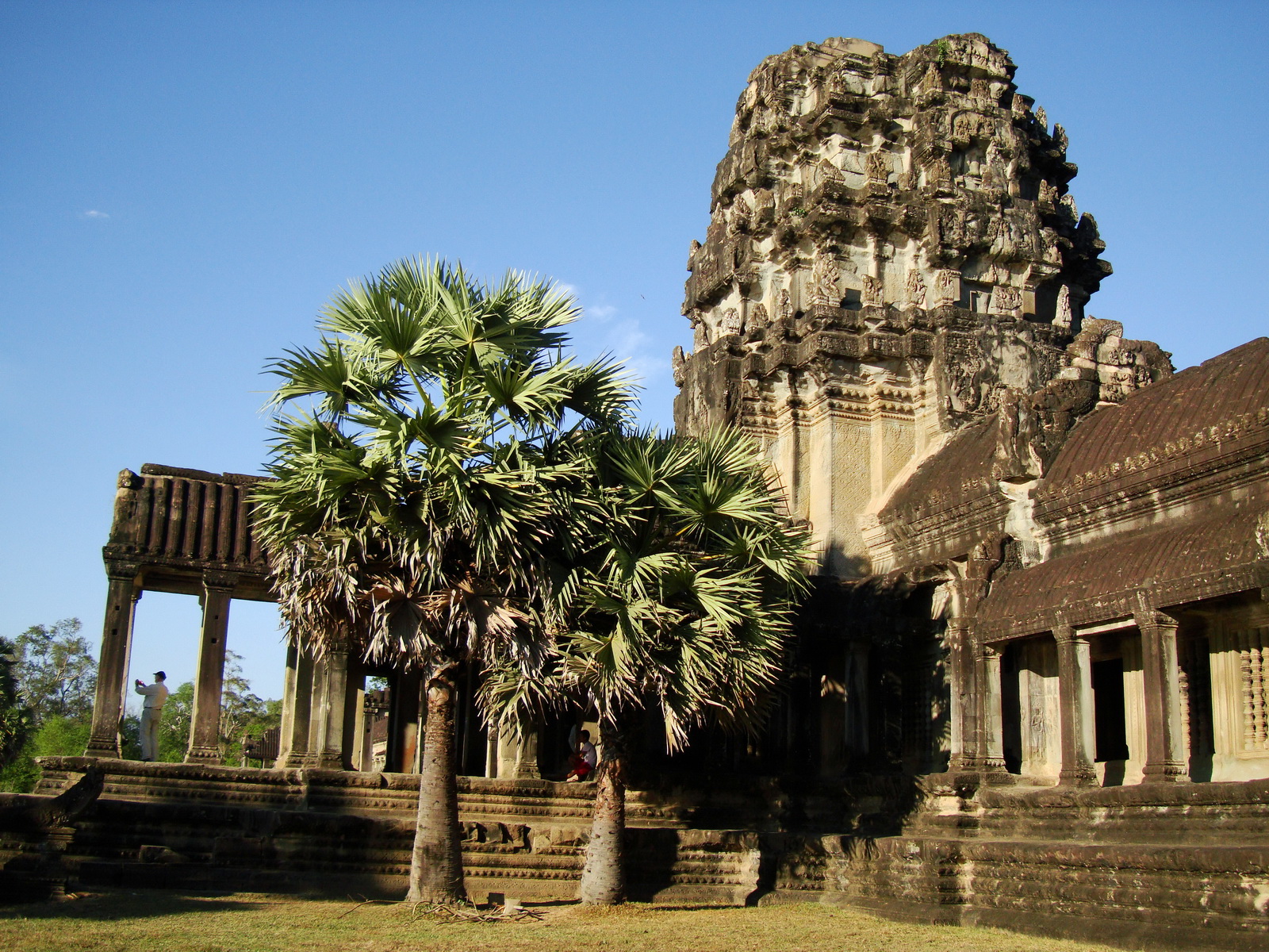 Angkor Wat panoramic views Western Gopura outside 01
