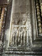 Asisbiz Angkor Wat Khmer architecture bas relief devatas Siem Reap 10