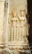 Asisbiz Angkor Wat Khmer architecture bas relief devatas Siem Reap 26